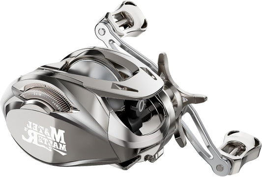 Bait Reel, Dual Use, Left/Right Handle, Gear Ratio: 6.3:1 / 7.2:1, Maximum Drag Force, 12/8 kg, 5+1 Ball Bearing, Lightweight, Casting, Magnetic Brake, Fishing Reel, Saltwater Fishing, Freshwater