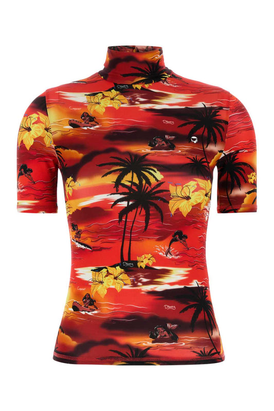 CoperniプリントストレッチビスコースコペルニXディズニーTシャツ - Image 1