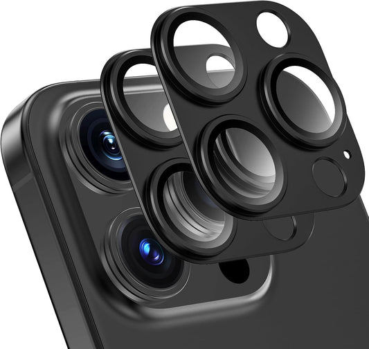AUNEOS Phone16Pro/ Phone16ProMax, Camera Lens for Camera Protection, 16 Pro/16 ProMax, Camera Cover, Perfect Fit, 9H Hardness, Shockproof, High Transmittance, Anti-Fingerprint, Splashproof, Dustproof,