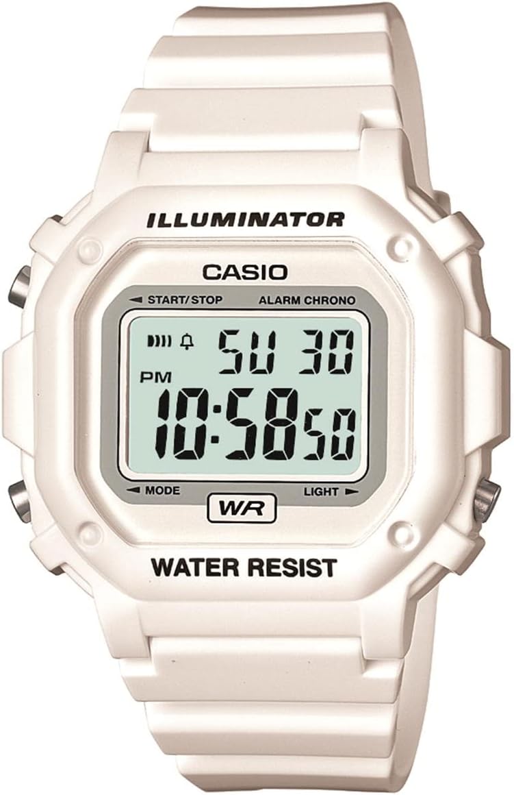 CASIO Men's Wristwatch F-108WHC-7BJF Standard Digital Display White x white