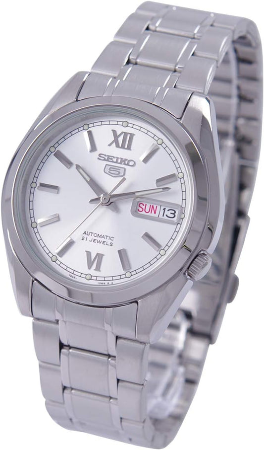 Seiko Men's SNKL51K1 5 Silver Dial Watch, Men's, Men's Watch, Bracelet Type