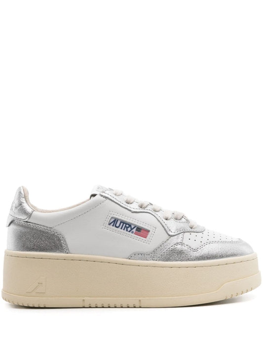 Autry Platform Low Leather Sneakers - Image 1