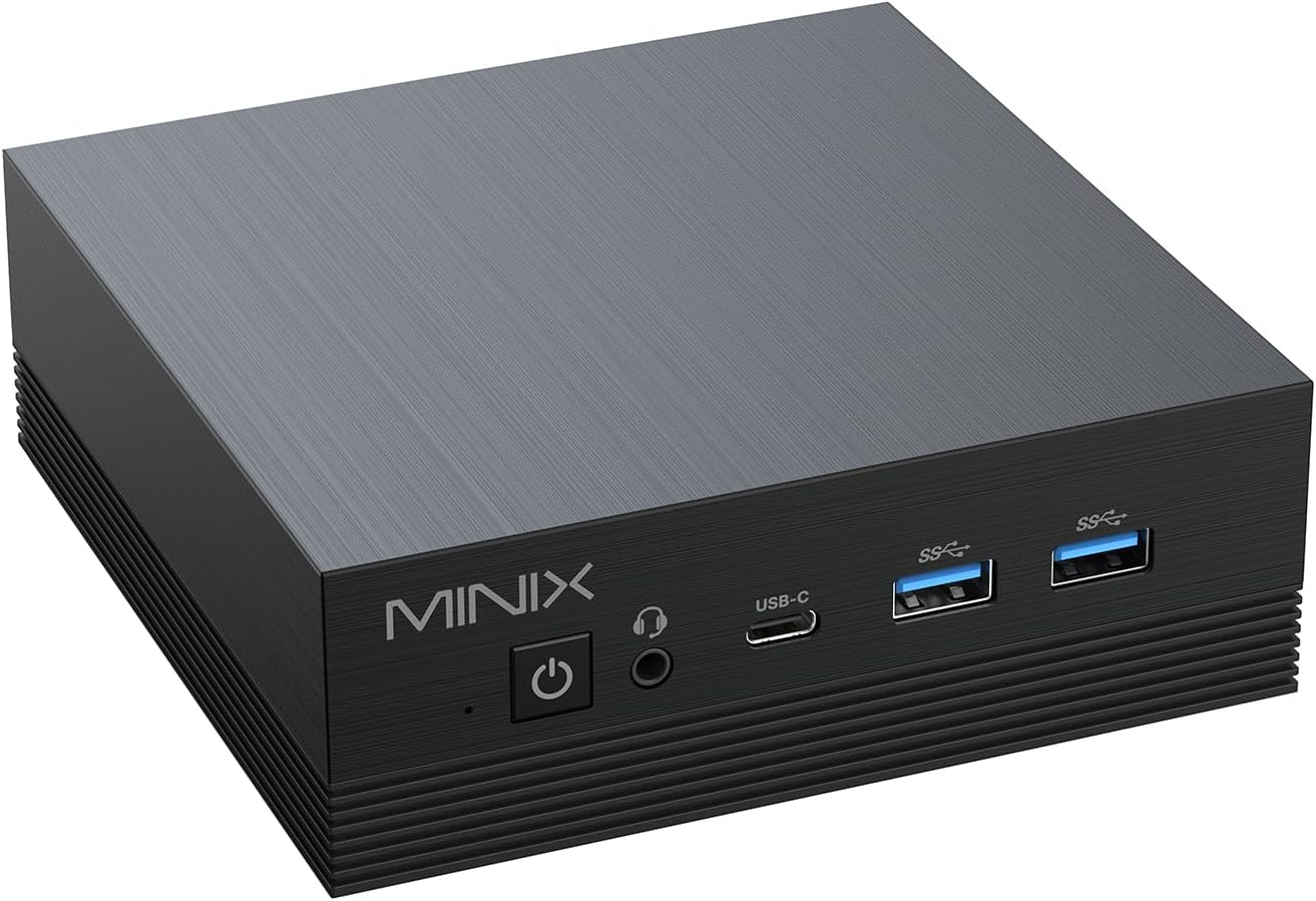 MINIX NEO Mini PC N150 first release, 2025 latest Intel 13th generation n150, with small pc fan, up to 3.60 GHz, 16 GB DDR4, 512GB M.2 PCIe Gen3 x 4 NVMe SSD, Windows 11 Pro, Mini Computer,