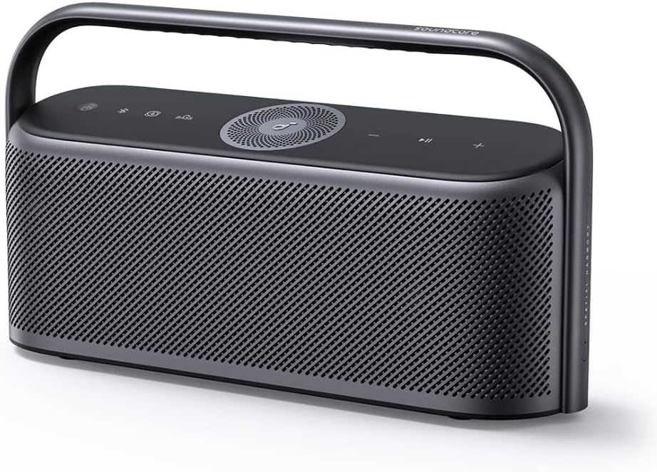 Anker Soundcore Motion X600 Bluetooth Speaker (Spatial Audio/High-Resolution Sound Source Playback/50W Output/IPX7 Waterproof Standard/Up to 12 Hours Playback/Pro Equalizer Function/AUX Compatible