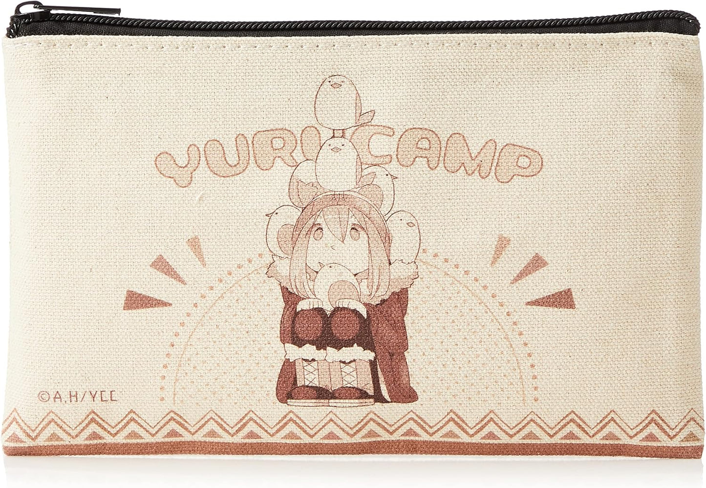 License Agent Yuru Camp △ Flat Pouch Design 01 (Kagamihara Nadeshiko)