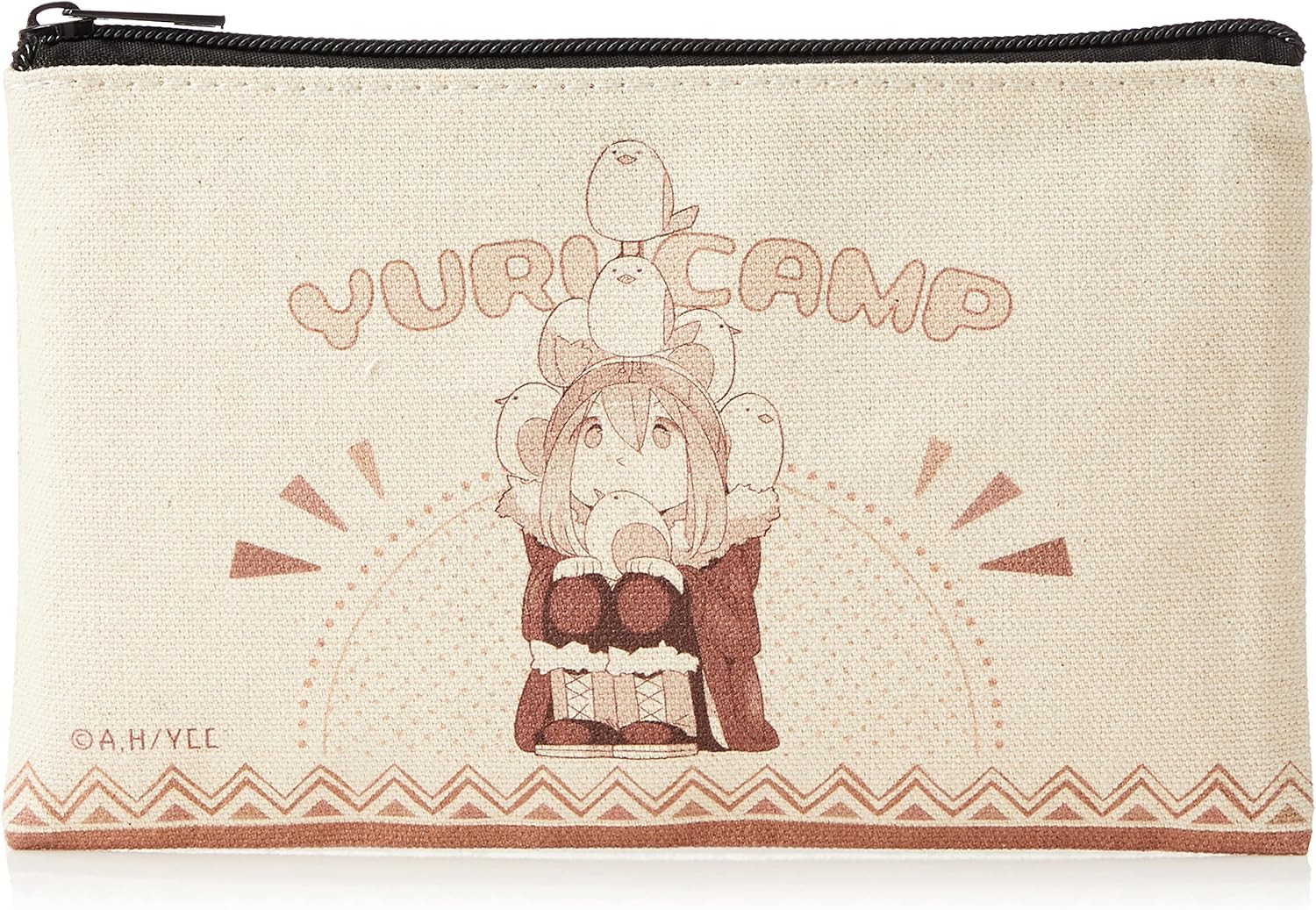 License Agent Yuru Camp △ Flat Pouch Design 01 (Kagamihara Nadeshiko)