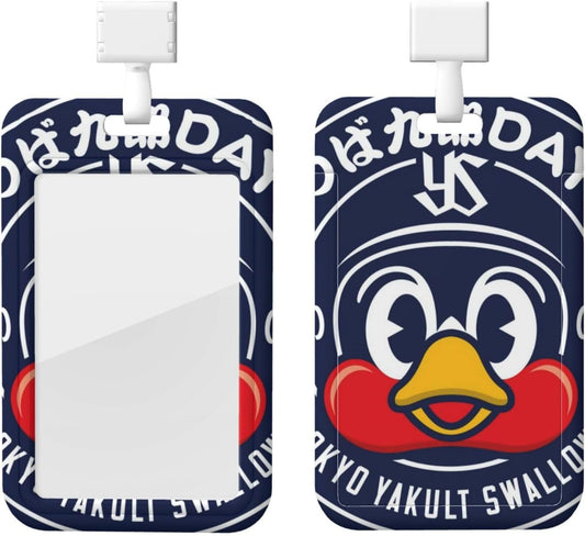 Tsubakuro day Tokyo Yakult Swallows Pass Case, Commuter Passes, ID Card Case, Vertical Name Tag Case, Thin Card Case, Moe Goods, Anime, Cute, Name Tag, Unisex, Character