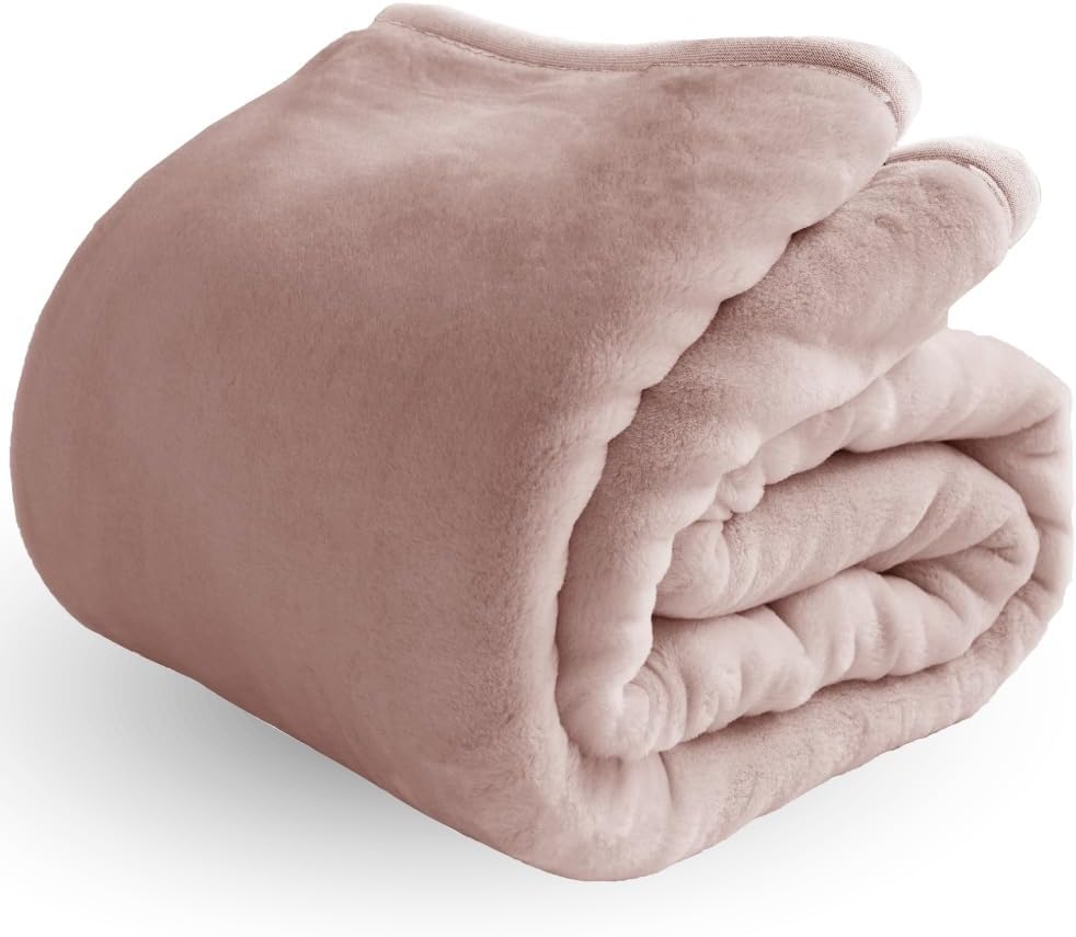 Romance Kosugi Official Nemuri Atelier Blanket for Cold Weather Tomin Blanket Series Lightest Winter Winter Warm Blanket Extreme Warm Winter Blanket Lightweight (single, dusty pink)