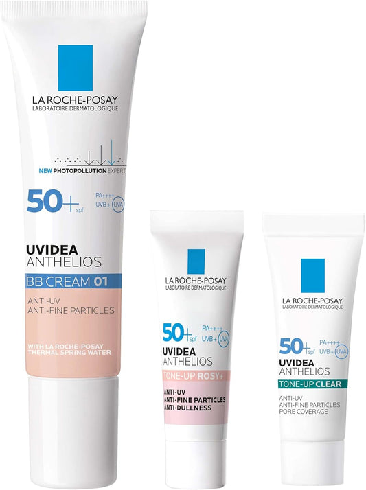 La Roche-Posay BB 01 Kit, BB Cream, SPF50+, PA++++, Moisturizing, Sensitive Skin, Transparency, 1.0 fl oz (30 ml)