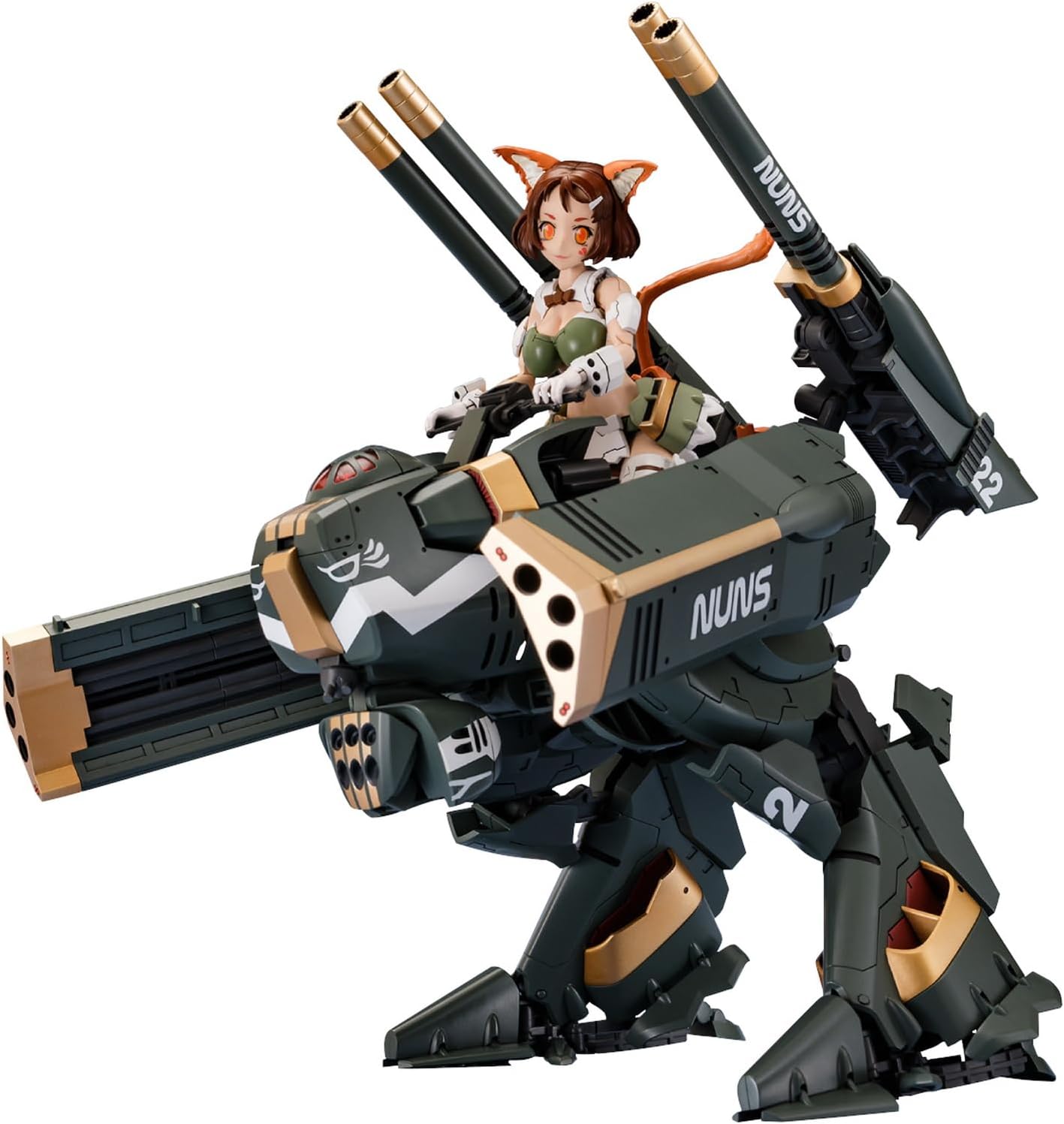 Aoshima VFG Macross Delta VB-6 König Monster MC-12 Plastic Model, Total Height Approx. 6.1 inches (155 mm), Color Coded