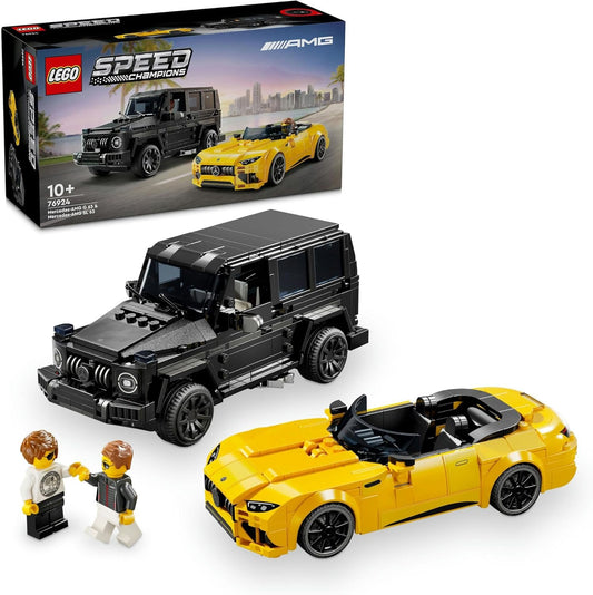 Lego 76924 Speed Champions Mercedes-AMG G 63 and Mercedes-AMG SL 63 Toy Birthday Present Blocks Boys Girls Children 10 11 12 Years Old Elementary School Vehicles Car Mini Car