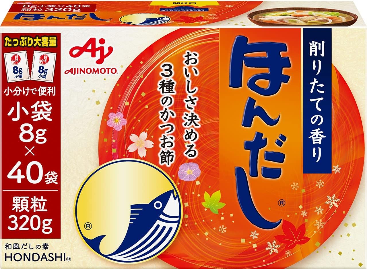 Ajinomoto Ajinomoto Hon Dashi Small Pouches, 40 Pouches, Bonito Dashi Granules, Dashi Stock, Dashi Seasoning