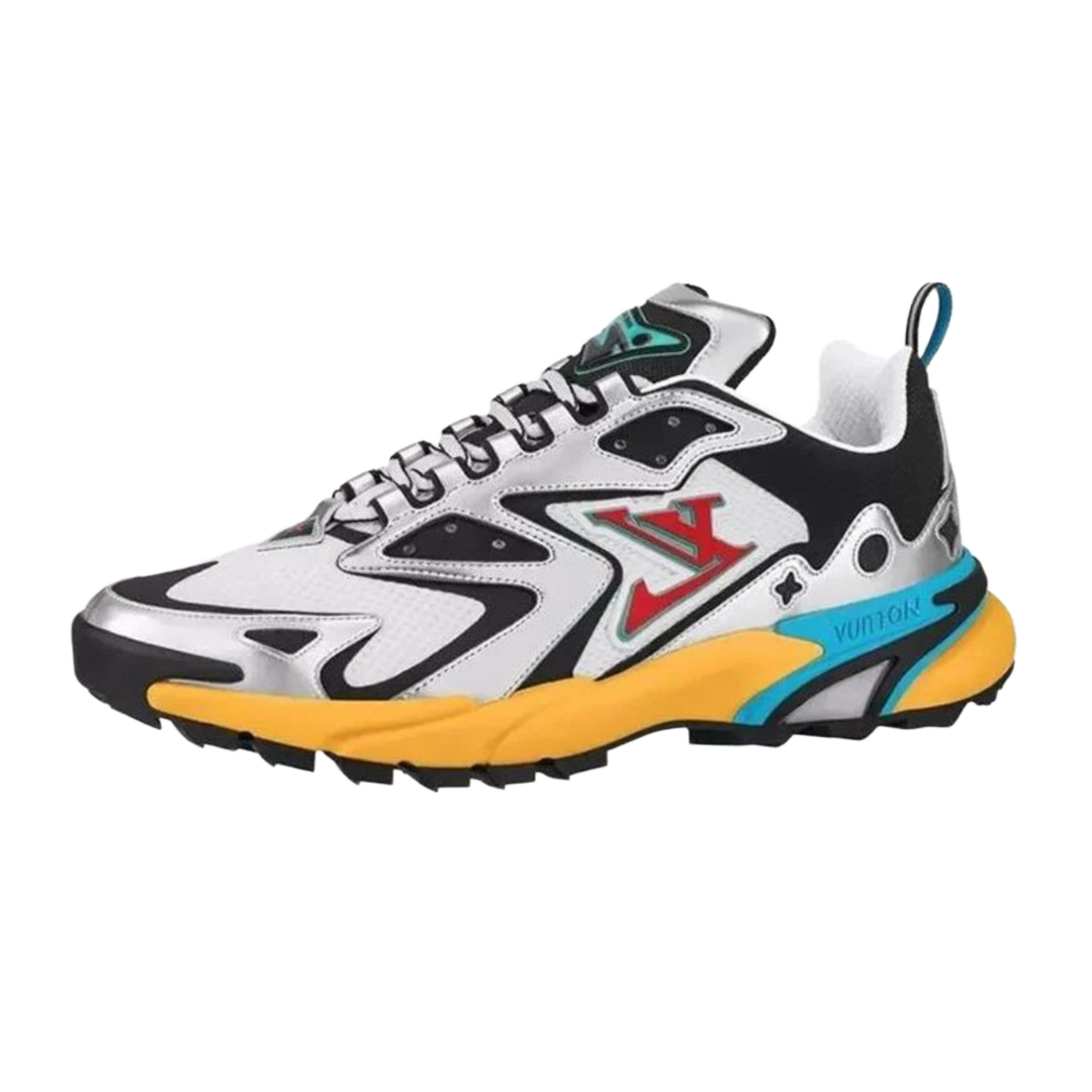 LOUIS VUITTON 'SILVER/YELLOW' TACTICAL TRAINERS