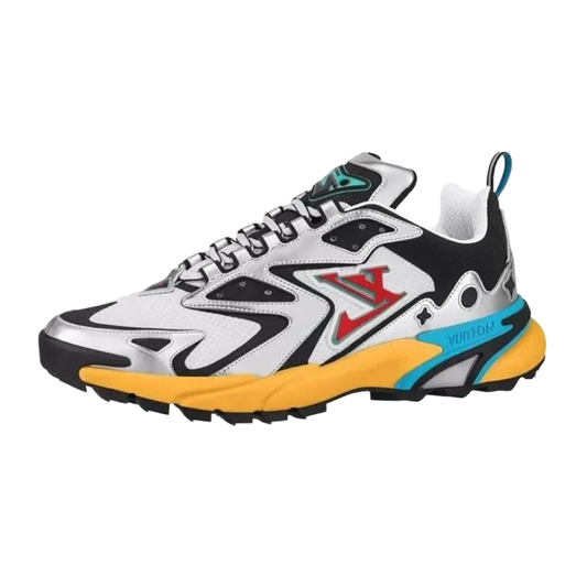 LOUIS VUITTON 'SILVER/YELLOW' TACTICAL TRAINERS