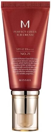 MISSHA(ミシャ) M Perfect Cover パーフェクトカバーBBクリーム SPF42/PA+++ 50ml 21号ライトベージュ [並行輸入品]