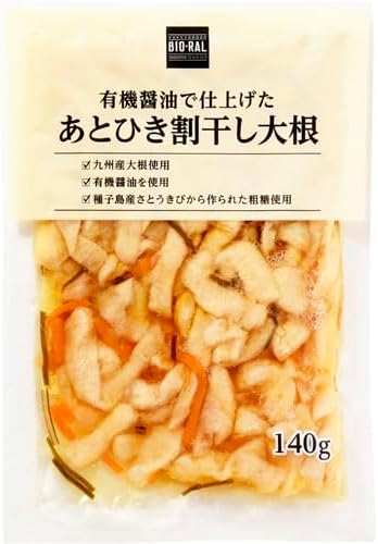 VIORAL Dried Radish with Organic Soy Sauce, 4.9 oz (140 g)