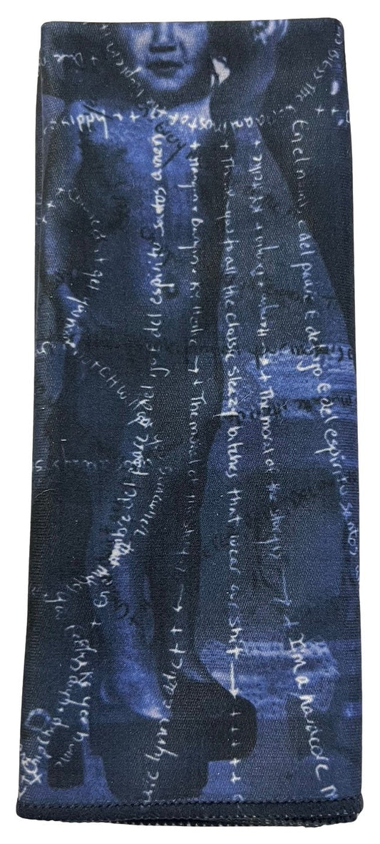 CHROME HEARTS 'DARK BLUE' GLASSES CLEANING CLOTH