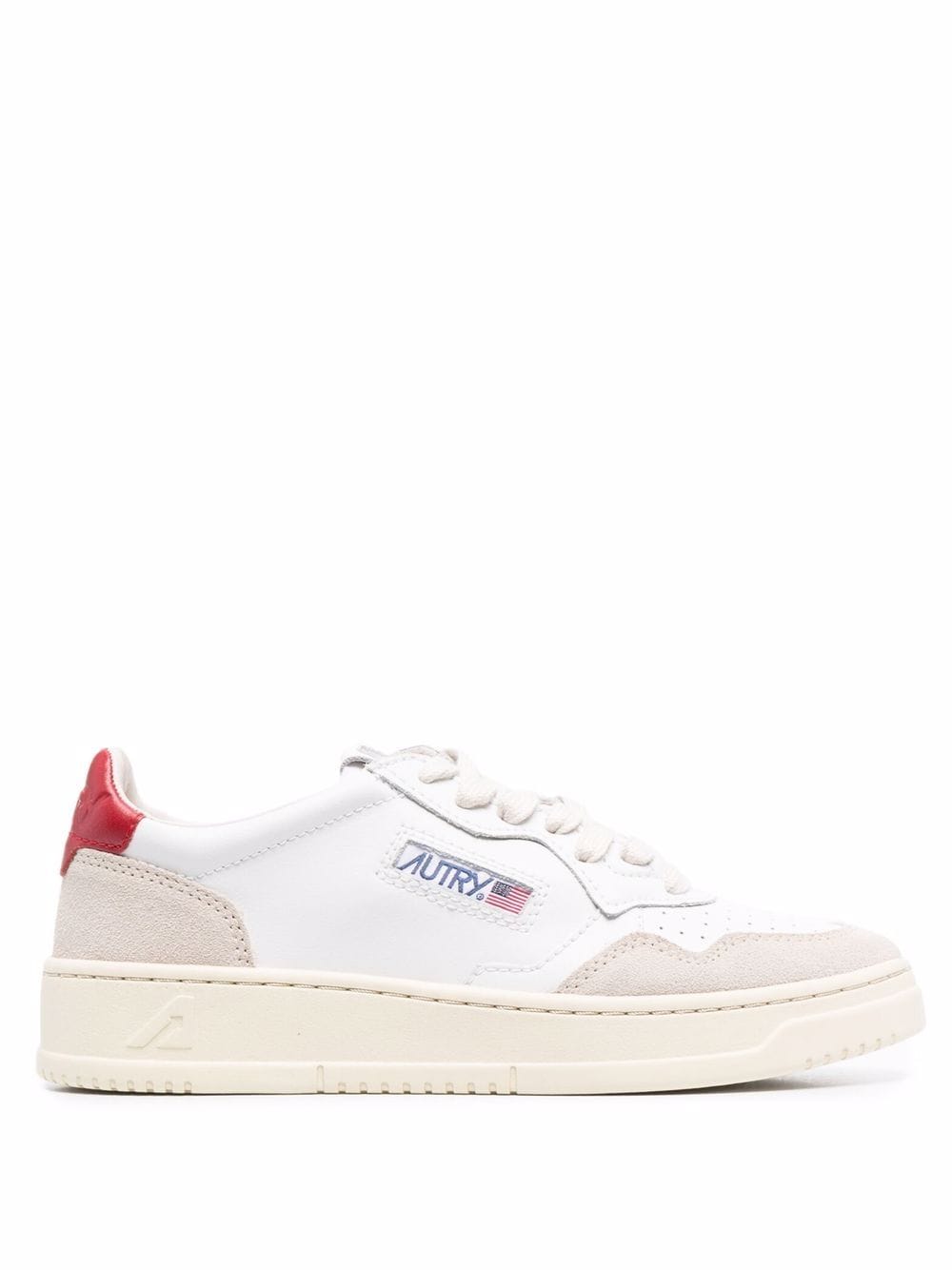 Autry Medalist Low LeatherとSuede Sneakers - Image 1