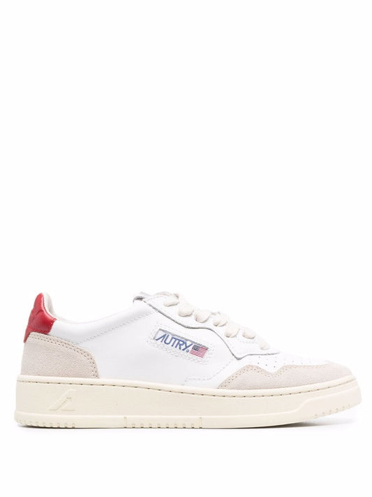 Autry Medalist Low LeatherとSuede Sneakers - Image 1
