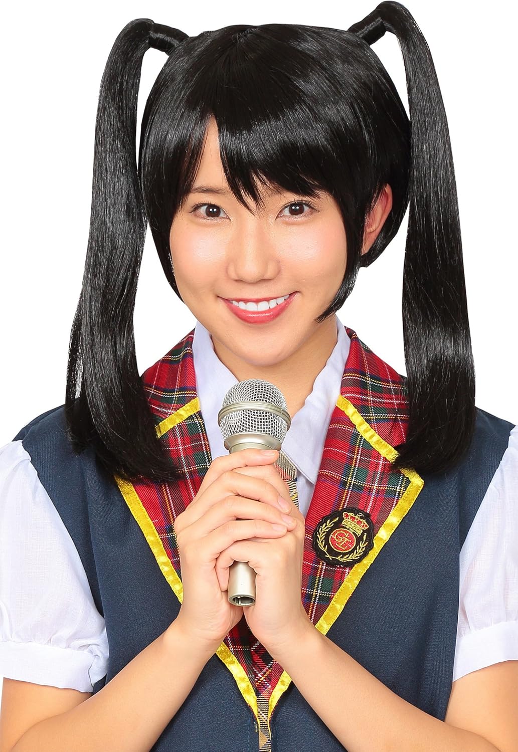 クリアストーン(Clearstone) カツランド コスプレ ハロウィン カツラ 黒髪ツインテール ユニセックス ブラック