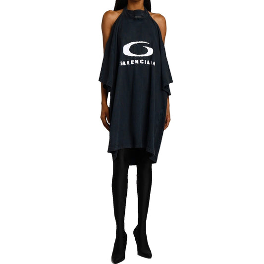 Balenciaga バレンシアガのアイコンプリントTシャツドレス - Image 1