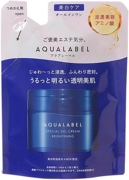 Shiseido Aqua Label AQUA LABEL Special Gel Cream EX Brightening Refill 2.8 oz (81 g) All-in-One Cosmetics