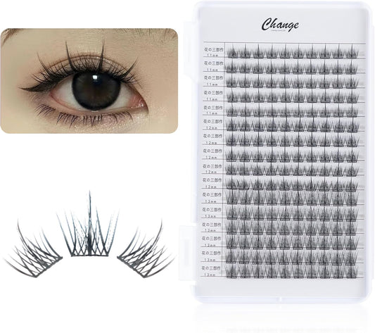 Natural soft separate type false eyelashes to enlarge your eyes