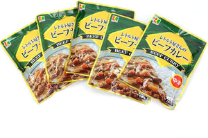 Tosa Flavor Market Retort Curry Hayashi Beef Food Comparable Set of 5 Instant Curry Curry Rice Retort Shop Beef Curry Sweet Flavor Spicy Medium Spicy Retort Food (B. Medium Spice x 5)
