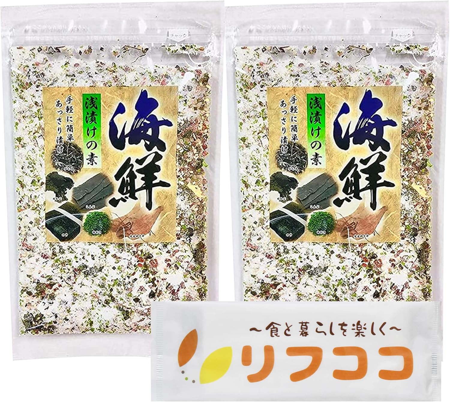 Seafood Shakinomoto 7.8 oz (220 g) x 2 Packs, Domestic Seafood, Shallow Pickled Items, Pickled Salt, Original Towel Included