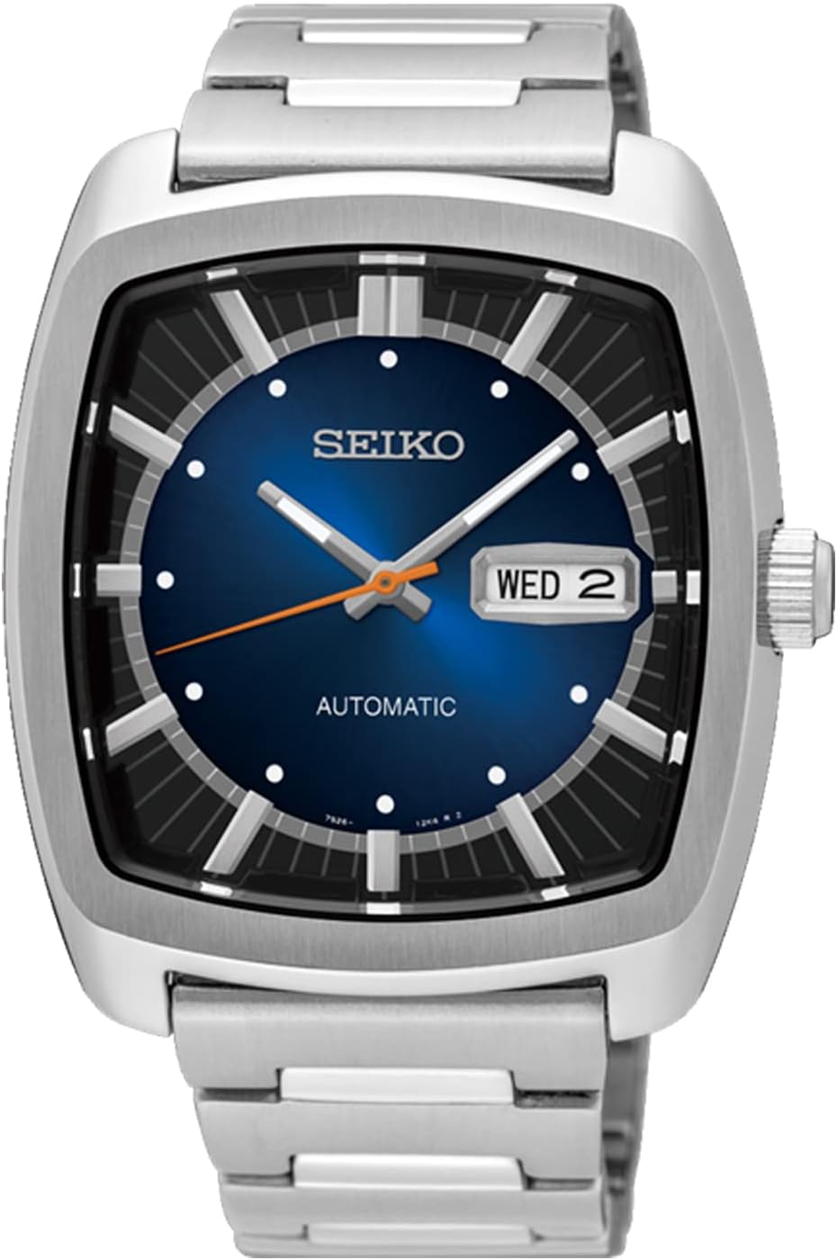 Seiko SNKP23 Men's Wristwatch, Recraft Series, Automatic, blue, Bracelet Type