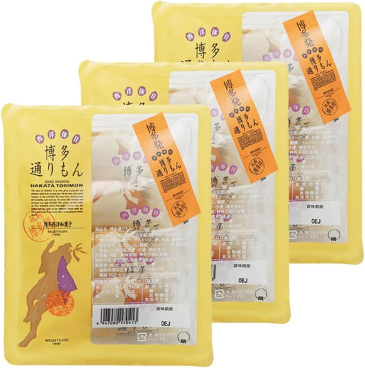 Meigetsudo Hakata Torimon 4 pieces x 3 sets (bagged) Fukuoka souvenir Monde Selection Gold Award winner Hakata Western-style Japanese confectionery