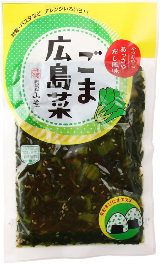 Yamatoyo Sesame Hiroshima Vegetables, 5.3 oz (150 g), Pickled Soy Sauce, Chopped, Room Temperature