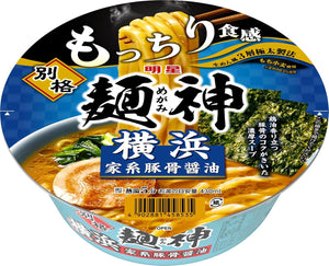 Myojo Betsukumen Jin Yokohama Domestic Pork Bone Soy Sauce [12 Pieces, Cup Noodles, Ramen, Raw Noodles, 3-Layer Extra Thick Formula, Thick Soup, Local Flavor, 4.2 oz (118 g)