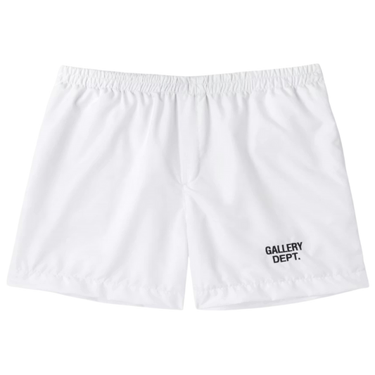 GALLERY DEPT. 'ZUMA' NYLON WHITE SHORTS