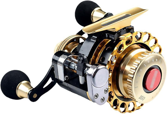 Bait Reel Fishing Reel Bait Finess Reel Fishing Reel Magnetic Fishing Rod Auto Cast Line Fly Wheel Left/Right Hand Crank Aluminum Alloy Sprint Steel Wire Ice Fishing Lightweight Durable