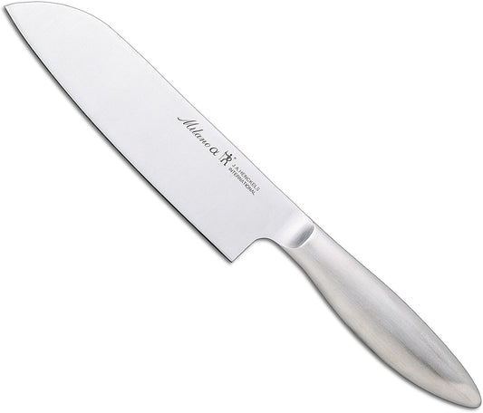 ZWILLING J.A. Henckels Henckels "Milano Alpha Santoku Knife, 7.1 inches (180 mm), Made in Japan, Santoku Knife, Stainless Steel, Dishwasher-Safe, Made in Seki City, Gifu Prefecture, Genuine Japanese