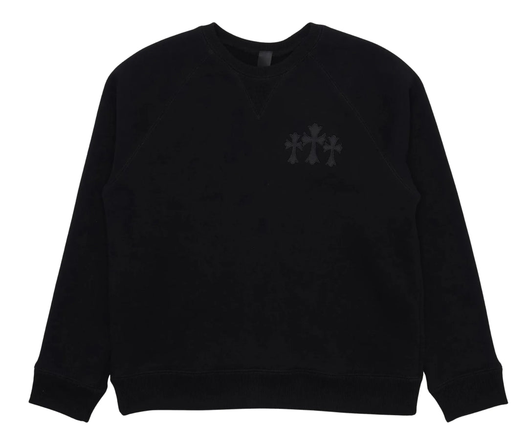 CHROME HEARTS 'BLACK' SEVEN-11 CH CREWNECK