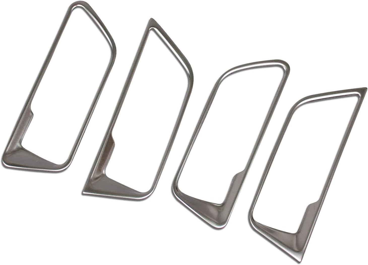 RUIQ Toyota Harrier 80 Series Interior Front Rear Inner Door Handle Garnish Designed for Toyota Harrier (Matte Nickel Plating)