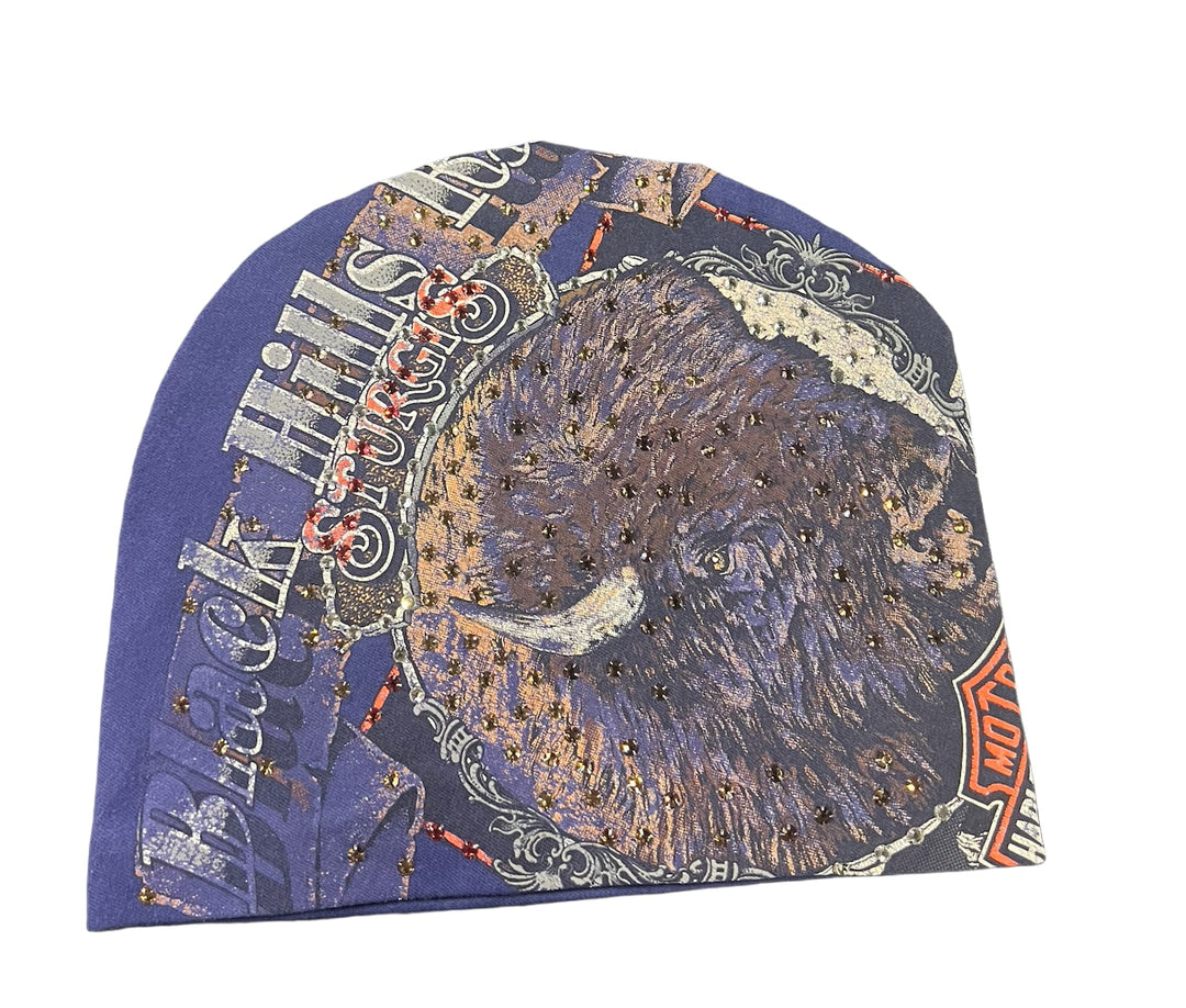 BOSSI 'BLACK HILLS' RHINESTONE VINTAGE BEANIE