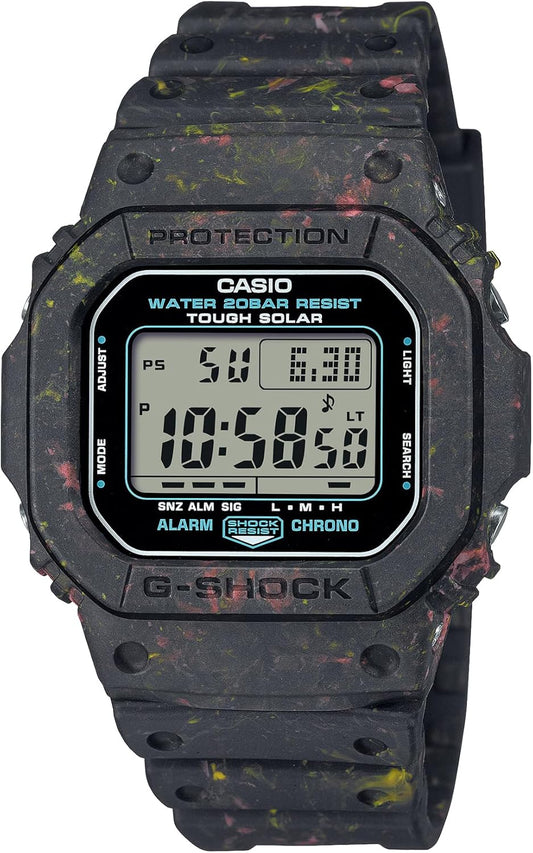 Casio G-5600 Tough Solar Wristwatch, Limited Model: Recycled waste resin