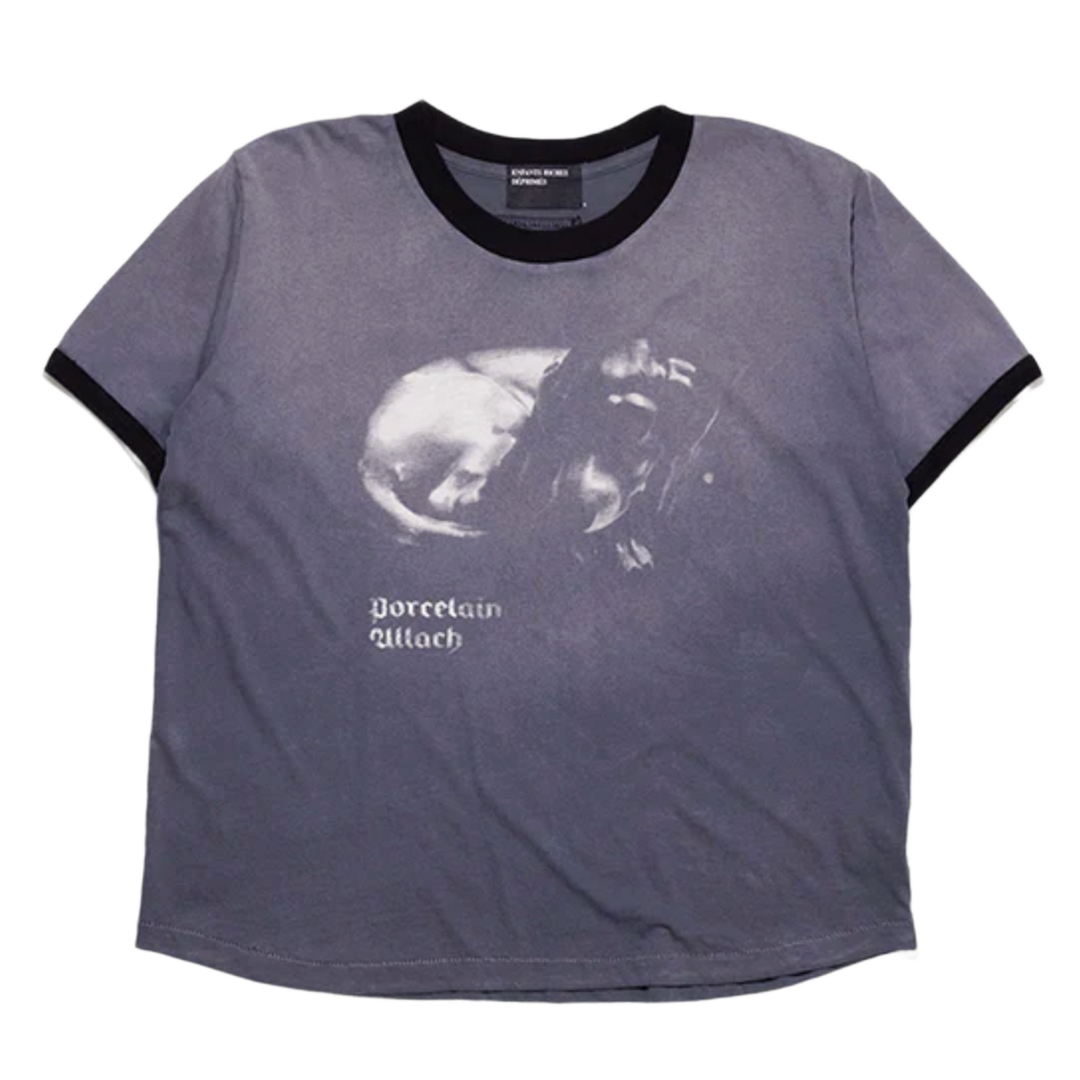 ENFANTS RICHES DÉPRIMÉS 'PORCELAIN DOG PATCH' RINGER TEE