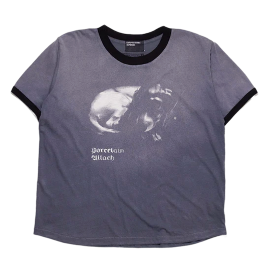 ENFANTS RICHES DÉPRIMÉS 'PORCELAIN DOG PATCH' RINGER TEE
