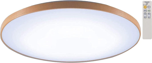 Panasonic HH-CE0819AH LED Ceiling Light, Dimmable, Color Combination Type, Remote Control, 166.2 sq ft (8 tatami mats), Medium Brown Finish