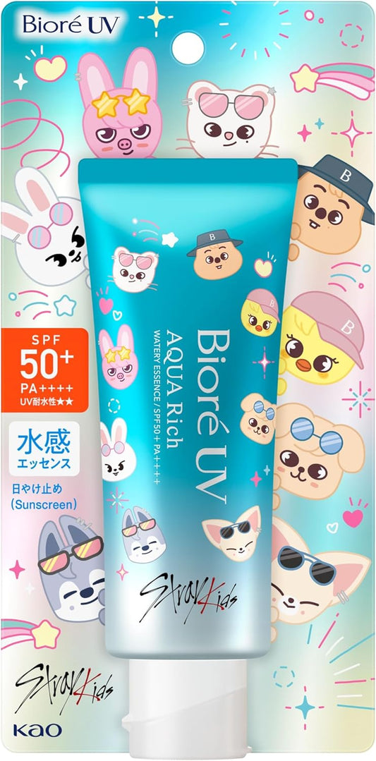 Bioré ビオレUV アクアリッチ ウォータリーエッセンス 70g 日焼け止め SPF50 SKZOO Stray Kids スキズ ストレイキッズ デザイン