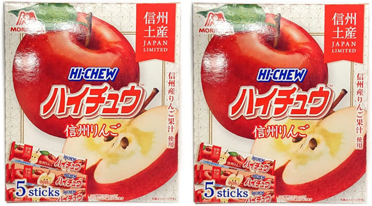 Shinshu Exclusive Haichu (Shinshu Apples), 12 Tablets x 5 Sticks, Made with Shinshu Apple Juice
