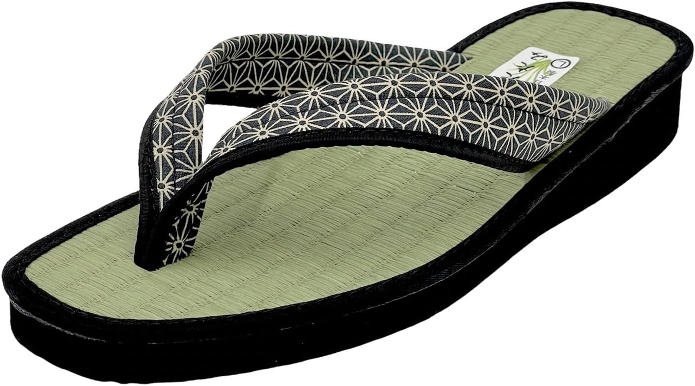 Daimei Shokai Men's Nose Strap Tatami Folding Japanese Pattern Japanese Style Sandals