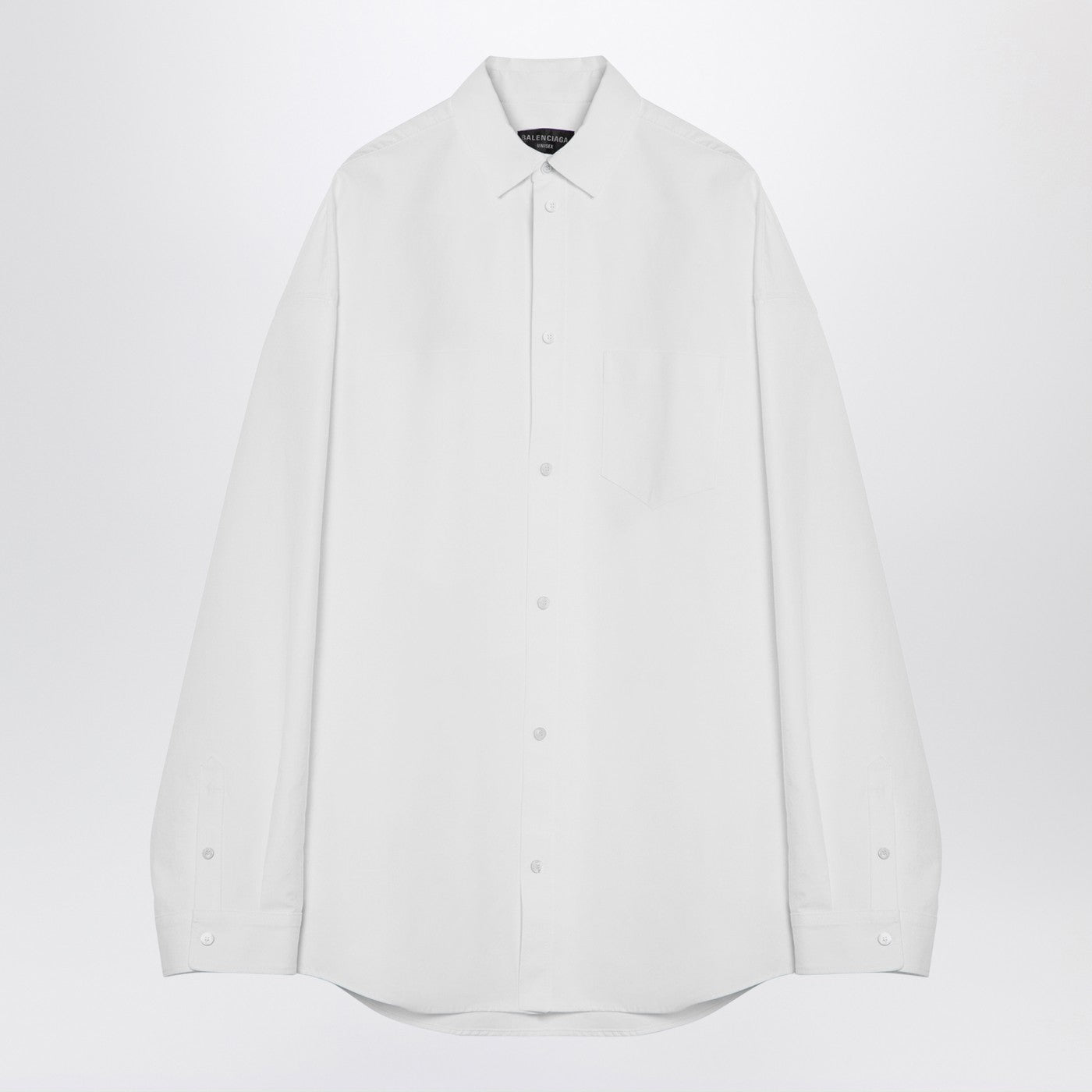 Balenciaga バレンシアガ大型フィットアウターウェアシャツ白 - Image 1