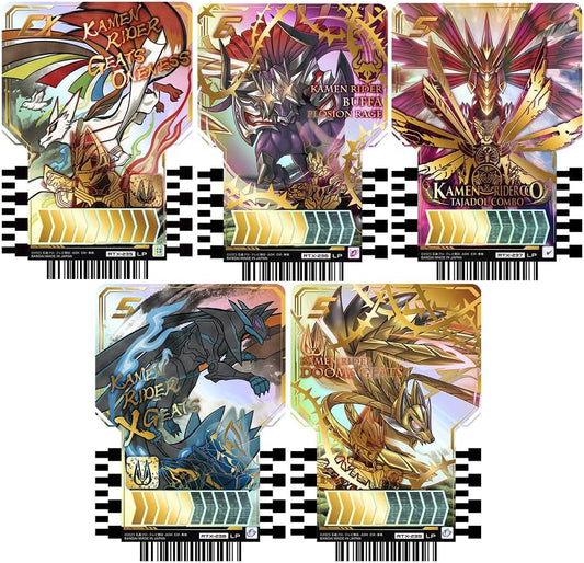Kamen Rider Gatchard Ride Chemey Trading Card PHASE: EX02 LP Legend Parallel Set of 5 Toys