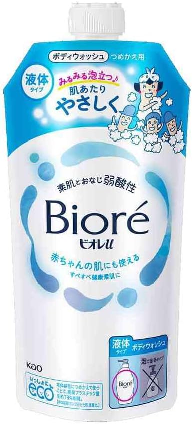 Kao Biore Refill, 10.8 fl oz (320 ml), Set of 3