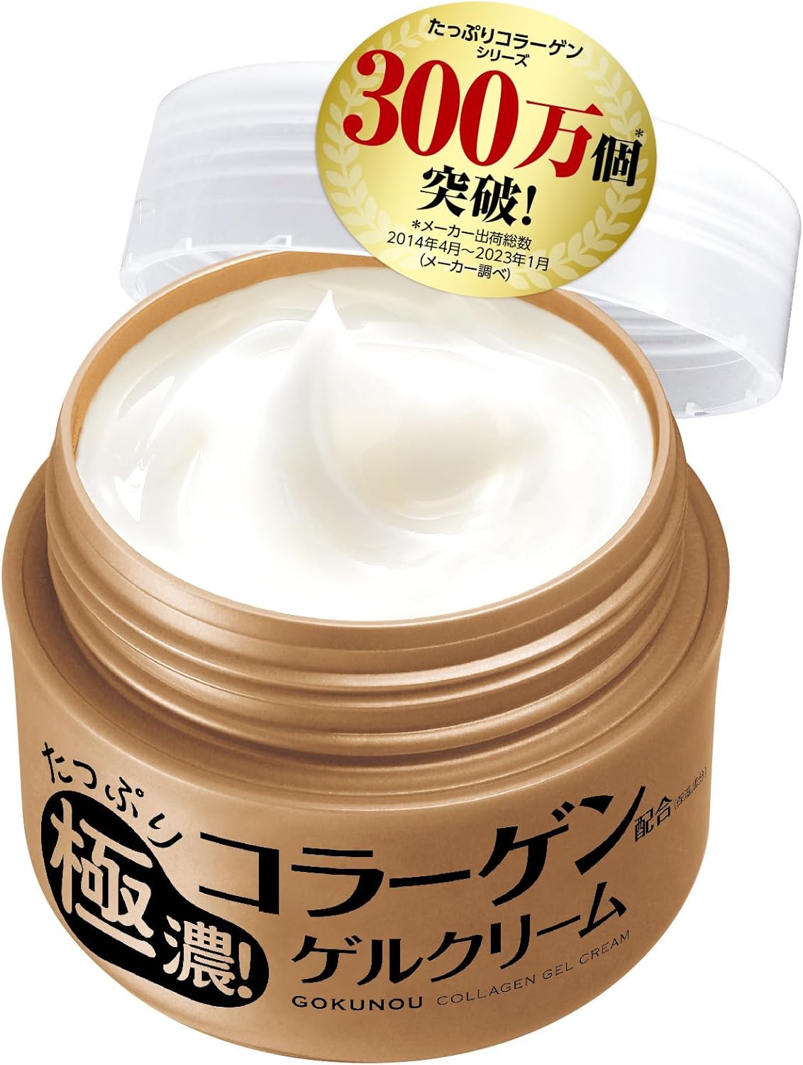Collagen Gel Cream (3.5 oz (100 g) / Approx. 1.5 Months Supply, All-in-One, Highly Moisturizing, Water Retention, Made in Japan